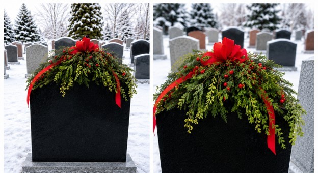Winter headstone saddle